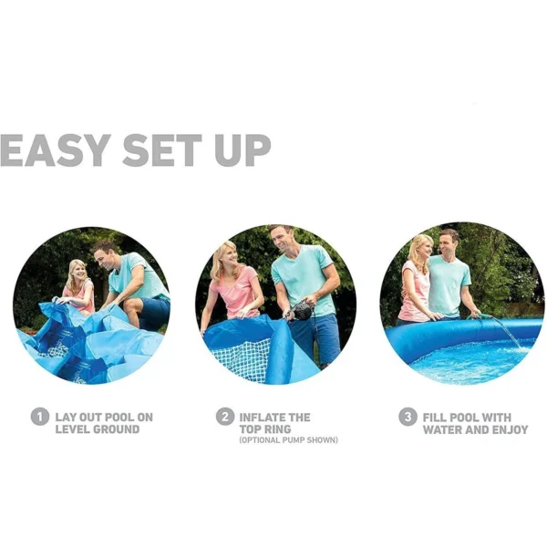 Piscina Gonfiabile Rotonda Easy 244x76 cm - immagine 4