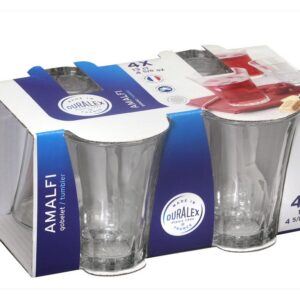 Bicchieri Duralex Amalfi 13 cl – Set da 4 – Eleganza e Resistenza per la Tua Tavola