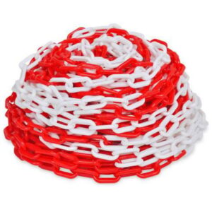 Catena Plastica Bianca e Rossa 5mt - Segnalazione e Sicurezza