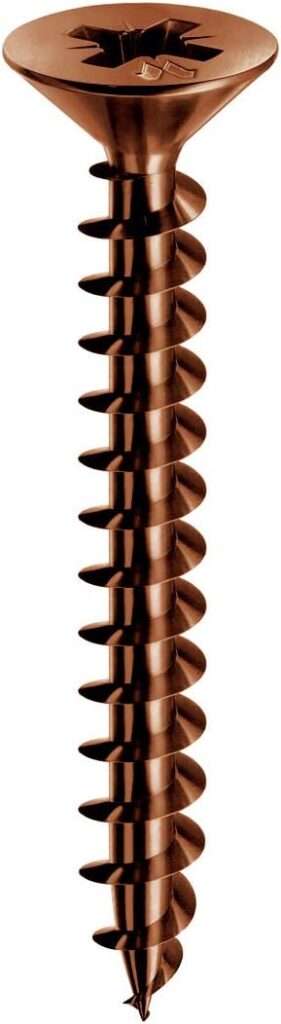 Conf. da 200pz. Viti Panelvit Mustad per Legno – Bronzate e Lubrificate | Disponibili in Diverse Dimensioni