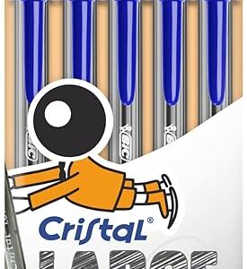 BIC Cristal Large Blu - Penna a Sfera Ad Alta Scrittura