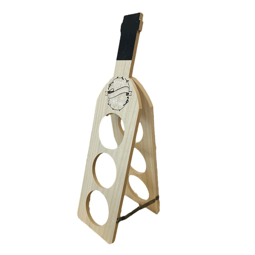 Portabottiglie Cantinetta in Legno 3 Posti – Eleganza e Funzionalità per il Tuo Vino