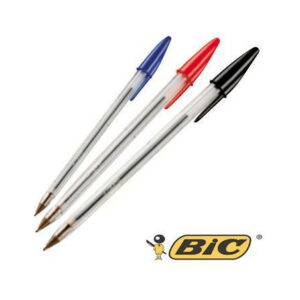 Penna BIC Singola - Disponibile in Rosso, Nero e Blu