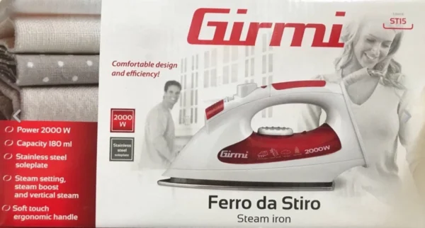 Ferro da Stiro Girmi ST15 a Vapore 2000 Watt – Performance e Comodità per il Tuo Guardaroba - immagine 2