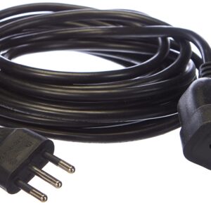 Prolunga Electraline 46102 5mt - Spina e Presa Piccola 10A, Nero