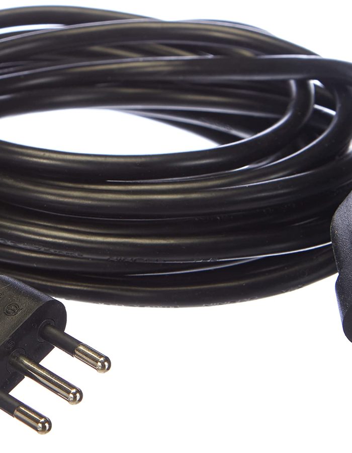 Prolunga Electraline 46102 5mt – Spina e Presa Piccola 10A, Nero